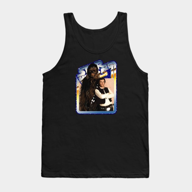 Smugglers (blue starfield, chrome border) Tank Top by Art And Soul